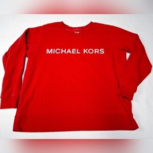 Michael Kors Red Long Sleeve Shirt